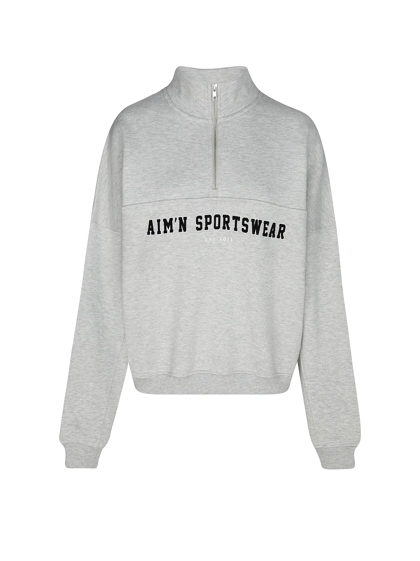 AIM'N | Damen Sweater Varsity mit Zip | 